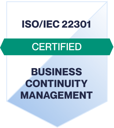 XpertCoding by XpertDox ISO 22301 certification badge for business continuity management