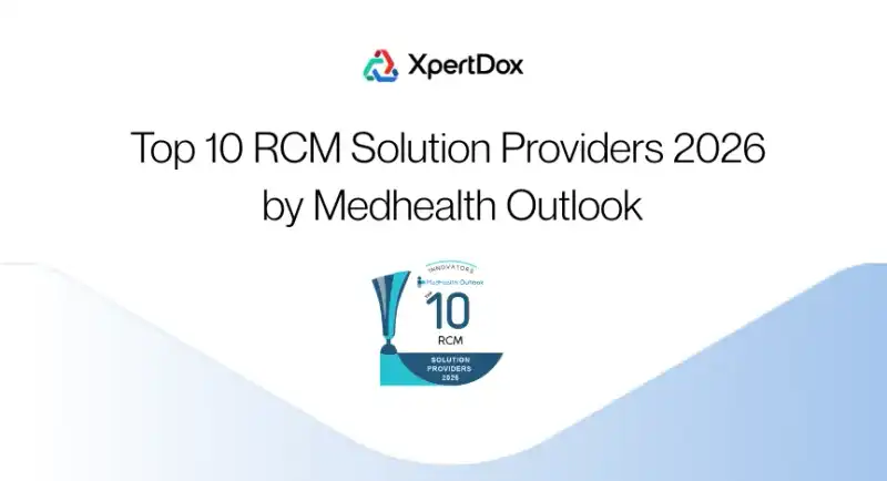 XpertDox named one of the Top 10 RCM Solution Providers 2026 by Medhealth Outlook