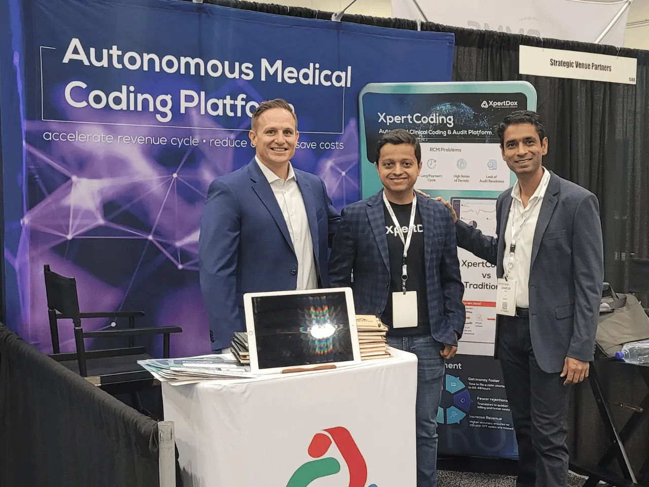 XpertDox Team at Booth 1510 at Becker's Healthcare IT + Digital Health + RCM Annual Meeting 2022