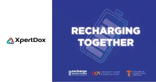 XpertDox team showcasing XpertCoding at the 2024 Urgent Care Convention in Las Vegas